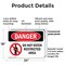Signmission Do Not Enter Restricted Area Danger Sign, Plastic, 24in W x 18in L, 2PK OS-2PACK-DS-P-1824-L-1134 - alternate 2